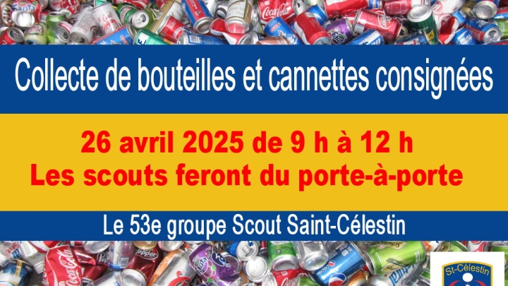 COLLECTE DE BOUTEILLES ET DE CANETTES