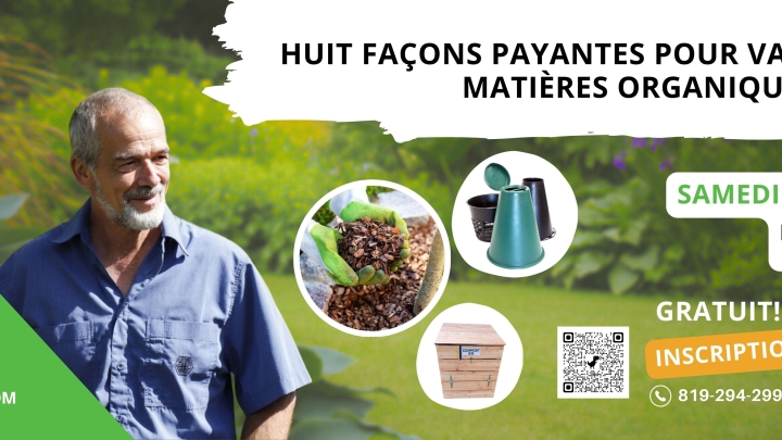 CONFÉRENCE GRATUITE : VALORISER SES MATIÈRES ORGANIQUES CHEZ SOI