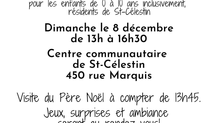 NOËL DES ENFANTS DE ST-CÉLESTIN