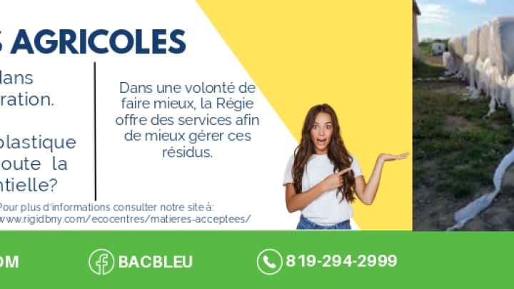 AUCUN PLASTIQUE AGRICOLE DANS LE BAC BLEU