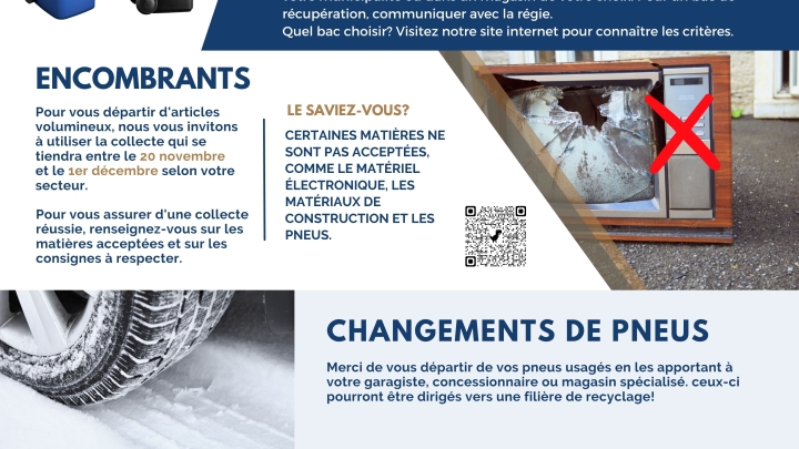 DES NOUVELLES DE LA RÉGIE INTERMUNICIPALE DE GESTION INTÉGRÉE DES DÉCHETS BÉCANCOUR/NICOLET-YAMASKA (RIGIDBNY)