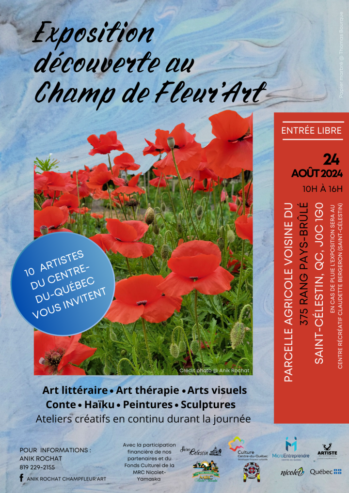 EXPOSITION DÉCOUVERTE AU CHAMP DE FLEUR'ART
