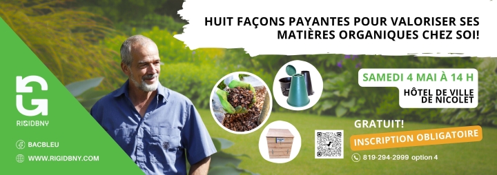 CONFÉRENCE GRATUITE : VALORISER SES MATIÈRES ORGANIQUES CHEZ SOI