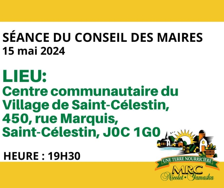 SÉANCE DU CONSEIL DES MAIRES