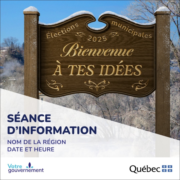 SÉANCES D'INFORMATION POUR LES PERSONNES INTÉRESSÉES À POSER LEUR CANDIDATURE AUX ÉLECTIONS MUNICIPALES 2025