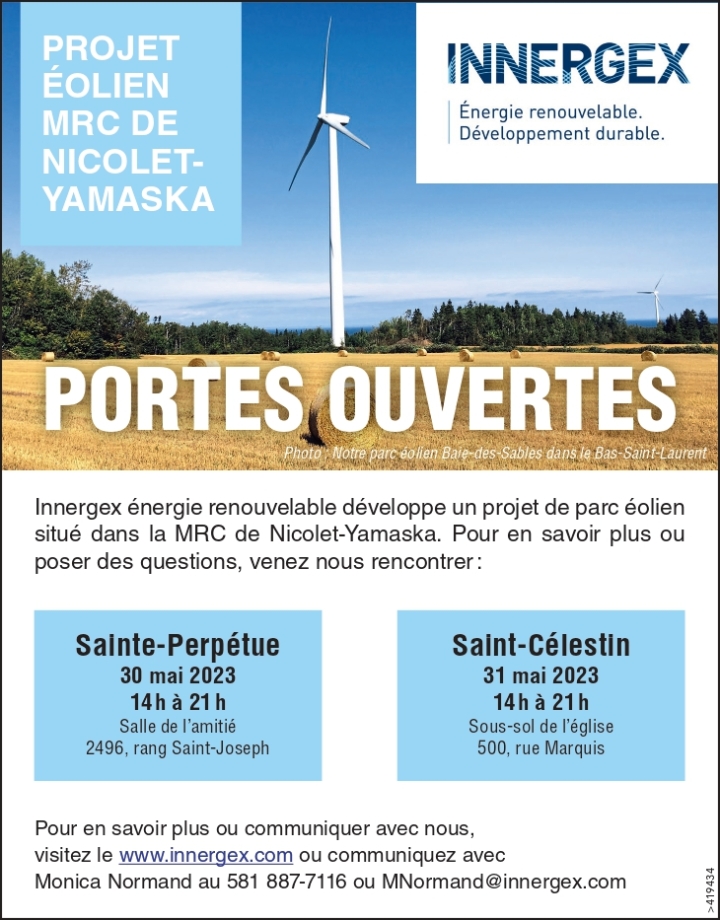 PORTES OUVERTES PROJET ÉOLIEN